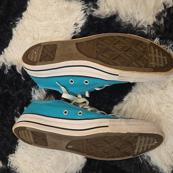 Converse Women's Blue Canvas Sneakers - Picture 4 of 5